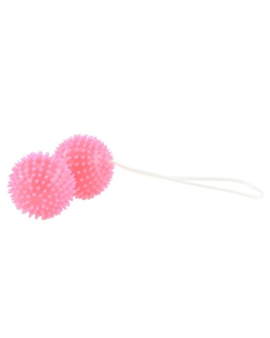 Baile Stimulating A DEEPLY PLEASURE SPIKY BALLS rozā 3.6 CM