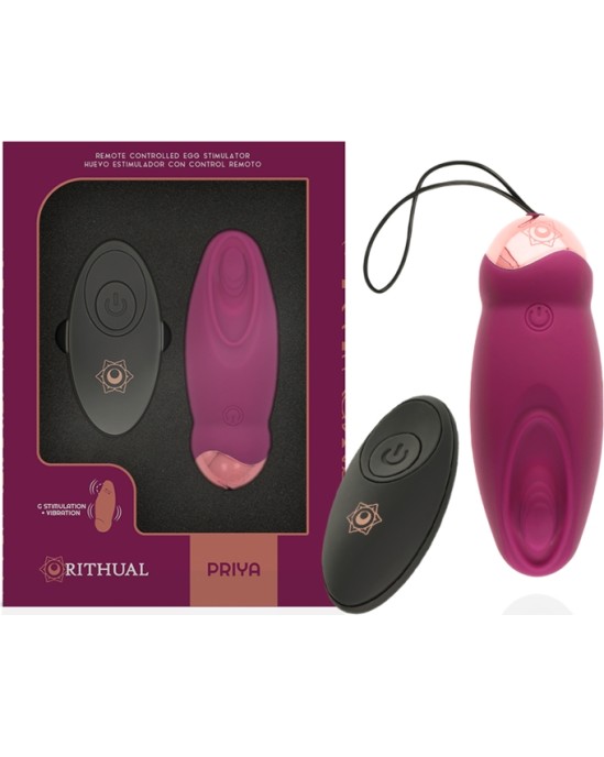 Rithual PRIYA ДИСТАНЦИОННО УПРАВЛЯЕМОЕ ЯЙЦО G-SPOT + ВИБРАЦИЯ