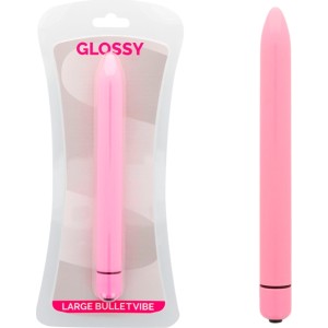 Glossy SLIM Stimulējošs vibrators rozā