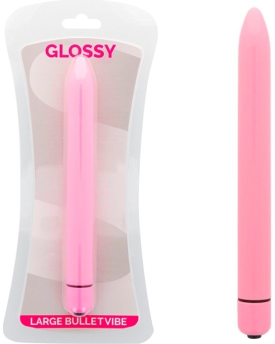 Glossy SLIM Stimulējošs vibrators rozā