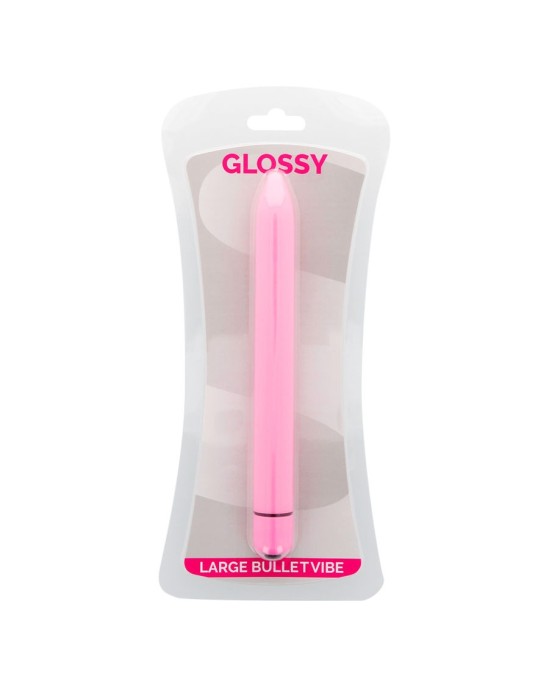 Glossy SLIM Stimulējošs vibrators rozā