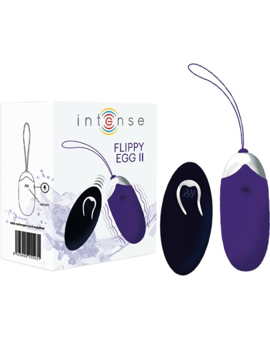 Intense Couples Toys INTENSE FLIPPY II VIBRATING EGG WITH REMOTE CONTROL violets