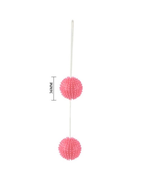 Baile Stimulating A DEEPLY PLEASURE SPIKY BALLS rozā 3.6 CM