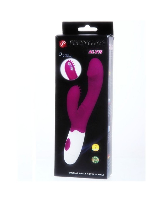 Pretty Love Flirtation ANDRE VIBRATOR WITH CLIT STIMULATION