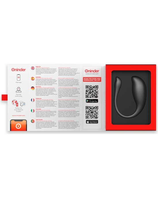 Oninder NAIROBI VIBRATING EGG melns - FREE APP