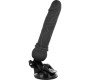 Basecock Reālistisks vibrators ar pulti melns 19,5 CM