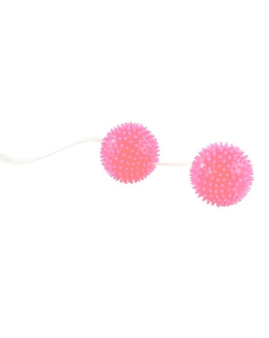 Baile Stimulating A DEEPLY PLEASURE SPIKY BALLS rozā 3.6 CM