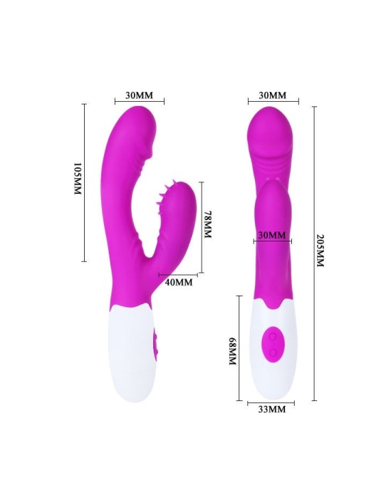 Pretty Love Flirtation ANDRE VIBRATOR WITH CLIT STIMULATION