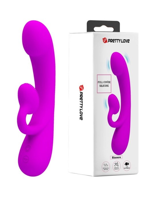 Pretty Love Flirtation PRETTY LOVE - SINCERE SILICONE VIBRATOR AND STIMULATOR violets