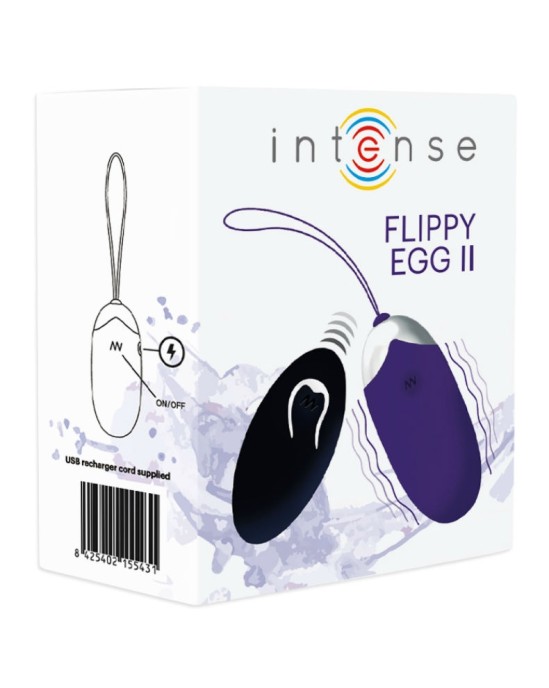 Intense Couples Toys INTENSE FLIPPY II VIBRATING EGG WITH REMOTE CONTROL violets