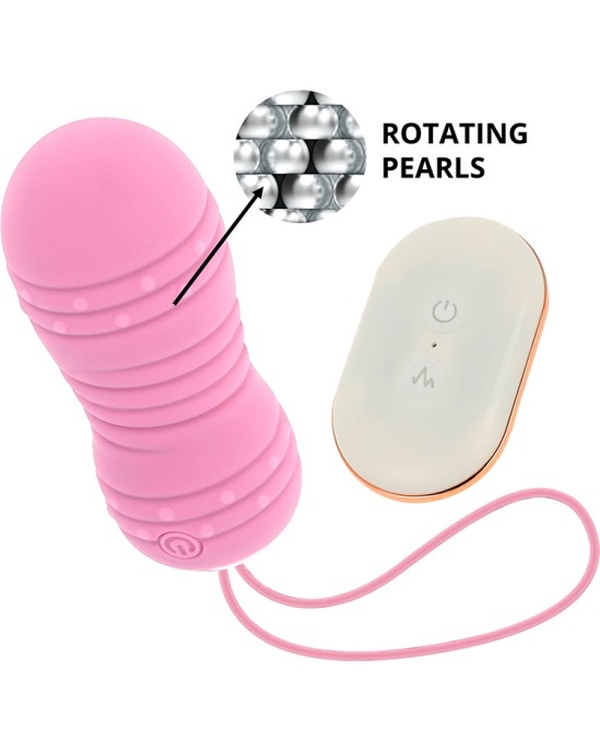 Ohmama Stimulating OHMAMA - REMOTE CONTROL EGG 7 MODES ROTATION rozā