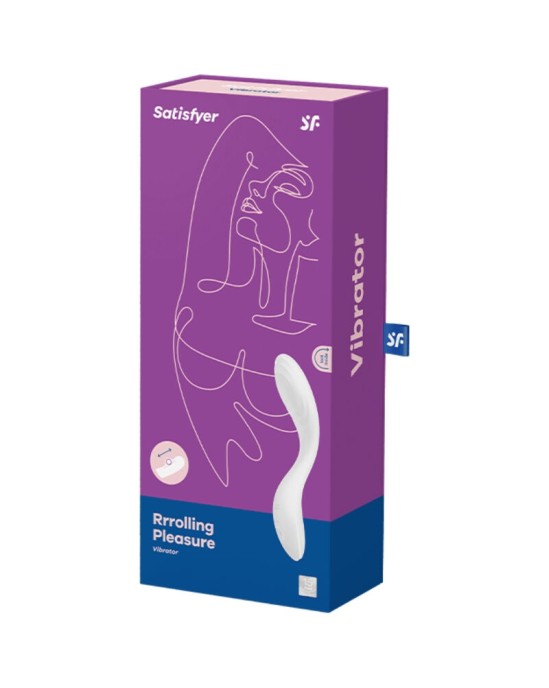 Satisfyer Vibrator ВИБРАТОР SATISFYER RRROLLING PLEASURE G-SPOT - БЕЛЫЙ