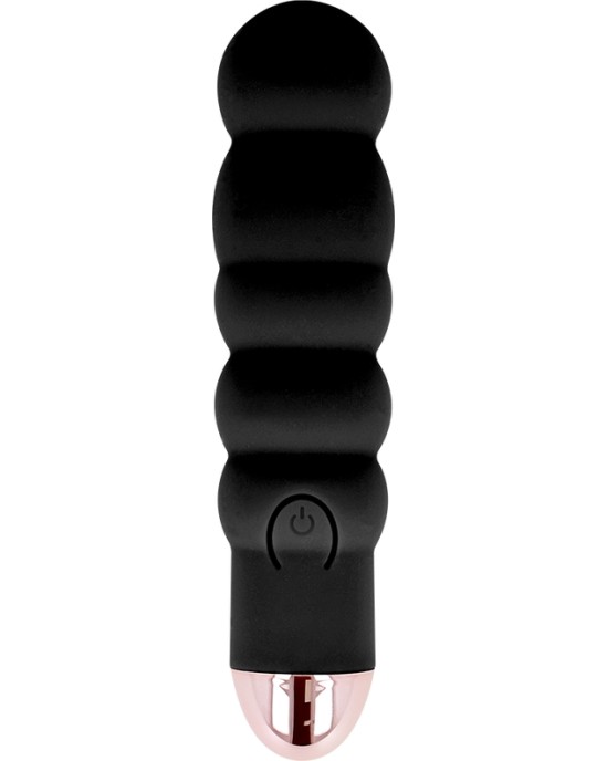 Dolce Vita RECHARGEABLE VIBRATOR SIX BLACK 7 SPEEDS