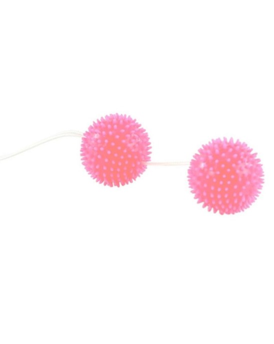 Baile Stimulating A DEEPLY PLEASURE SPIKY BALLS rozā 3.6 CM