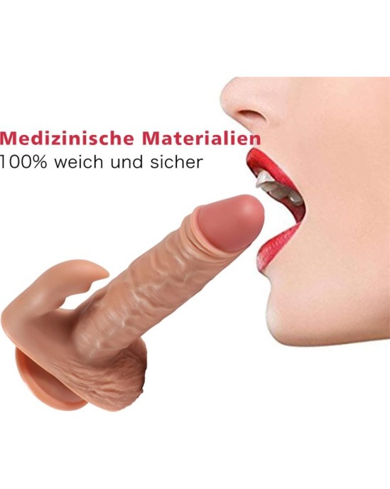 Shequ Austin Dildo with 10 Modes of Vibration and Clitoris Stimulator