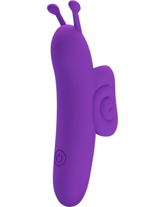Prettylove Finger Vibrator Snail Purple