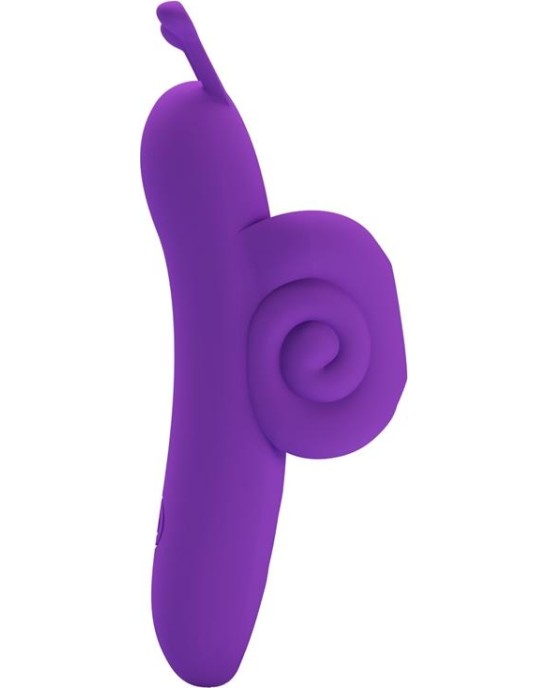 Prettylove Finger Vibrator Snail Purple