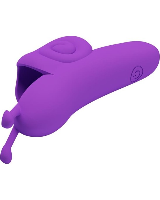 Prettylove Finger Vibrator Snail Purple