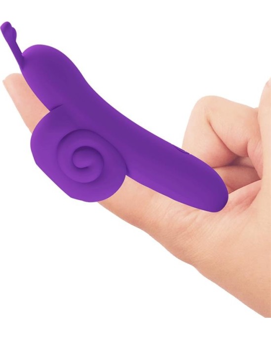 Prettylove Finger Vibrator Snail Purple