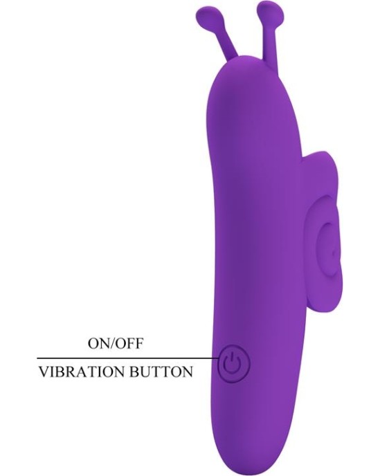 Prettylove Finger Vibrator Snail Purple