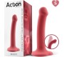 Action Bouncy Liquid Silicone Dildo Hiper Flexible 6.5 - 16.5 cm Size S Burgundy