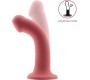 Action Bouncy Liquid Silicone Dildo Hiper Flexible 6.5 - 16.5 cm Size S Burgundy