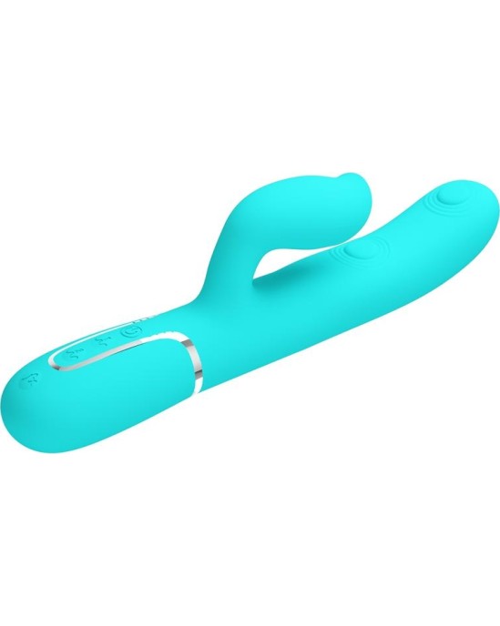 Prettylove Gigi Vibrator Licking and Thumping Turquoise