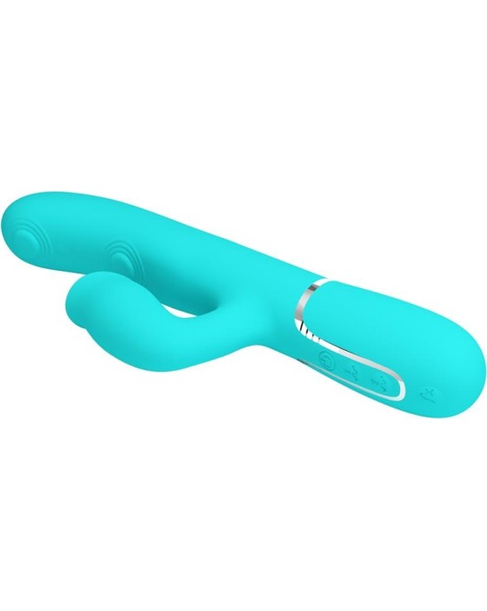 Prettylove Gigi Vibrator Licking and Thumping Turquoise