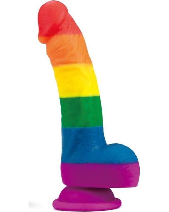 Lovetoy Dildo Prider 8 Liquid Silicone LGBT