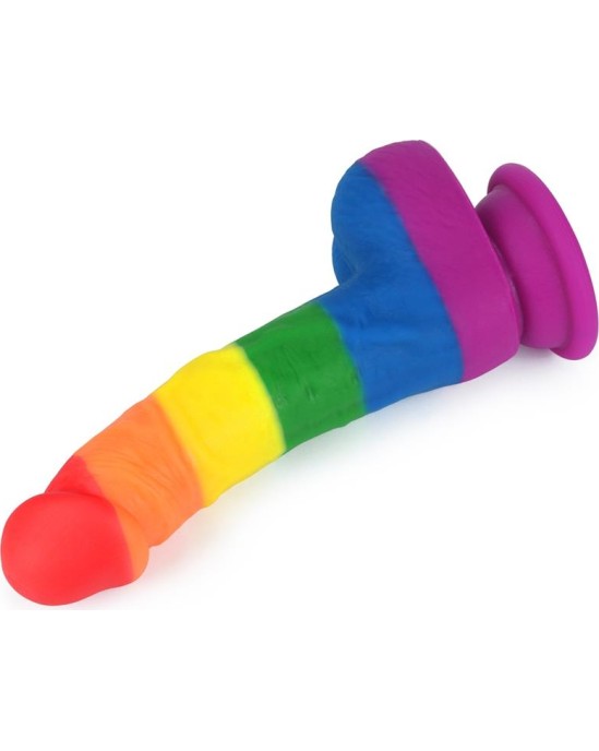 Lovetoy Dildo Prider 8 Liquid Silicone LGBT