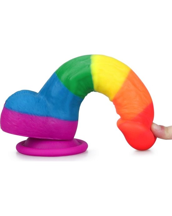 Lovetoy Dildo Prider 8 Liquid Silicone LGBT