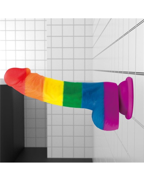 Lovetoy Dildo Prider 8 Liquid Silicone LGBT
