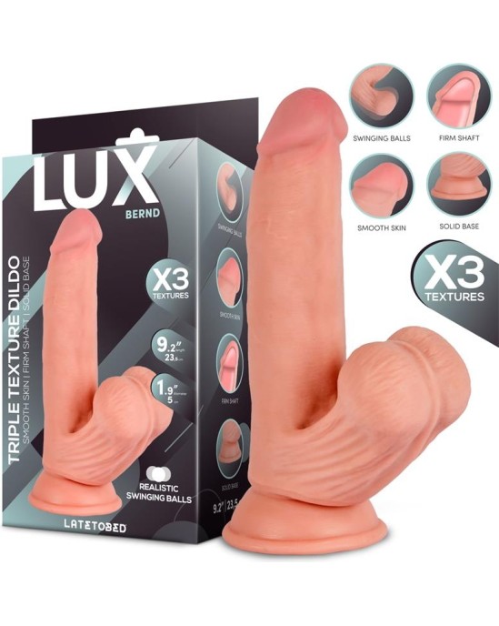LUX Bernd Triple Density Dildo with Swinging Balls 9.2