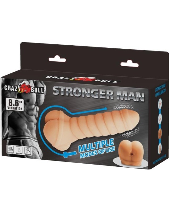 Prettylove Penis Sleeve and Stimulator Stronger Man 8.6