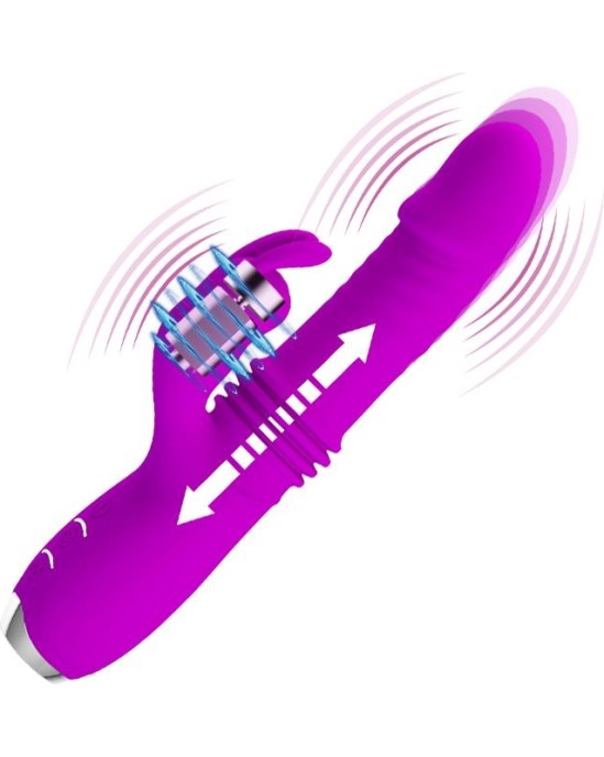 Prettylove Dorothy Thrusting Vibrator USB Purple
