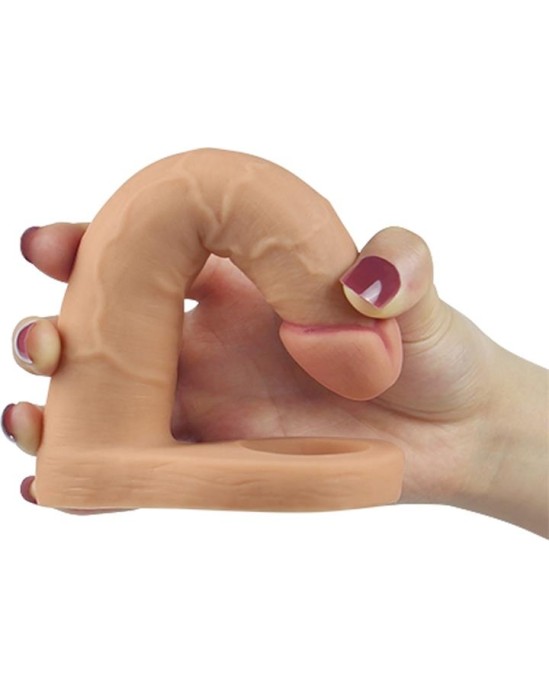 Lovetoy Dildo The Ultra Soft Double 6.25 Flesh