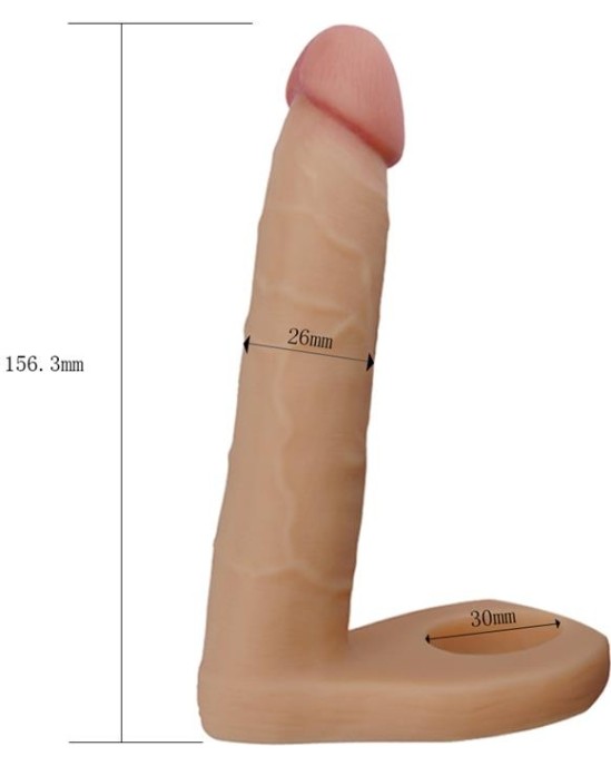 Lovetoy Dildo The Ultra Soft Double 6.25 Flesh