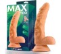 Max & Co Sam Realistic Dildo with Testicles 7.1 Flesh