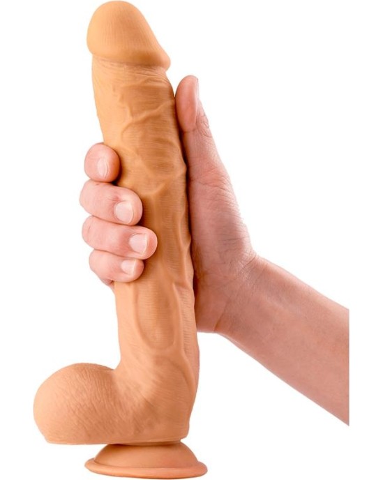 Max & Co Ben Realistic Dildo with Testicles 10.2 Flesh