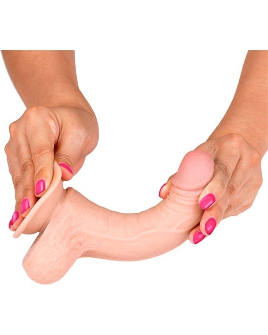 Liketrue Slidy Realistic Dildo Dual Layer Retractable and Adjustable 7