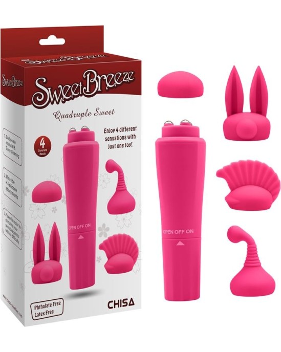 Chisa Stimulator with 4 Heads Sweet