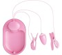 Prettylove Surprise Box Vibrating Egg and Electric Shock Nipple Clamps Pink