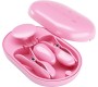 Prettylove Surprise Box Vibrating Egg and Electric Shock Nipple Clamps Pink