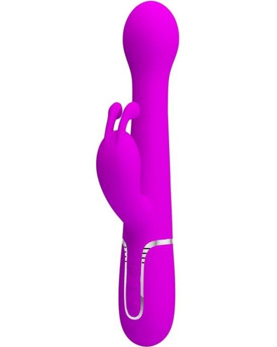 Prettylove Vibe with Thrusting and Rotating Beads Dejon Pink