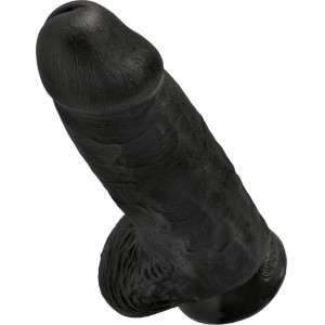 King Cock Dildo with Balls Chubby 9 Black
