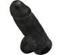 King Cock Dildo with Balls Chubby 9 Black