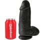 King Cock Dildo with Balls Chubby 9 Black