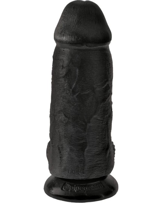King Cock Dildo with Balls Chubby 9 Black