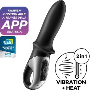 Satisfyer Hot Passion Anal Stimulator with APP and Vibration and Heat Function USB