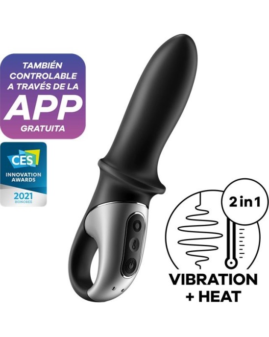 Satisfyer Hot Passion Anal Stimulator with APP and Vibration and Heat Function USB